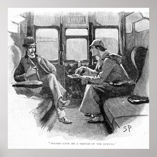 Poster Holmes Me Deu Um Desenho Dos Eventos (Frente)