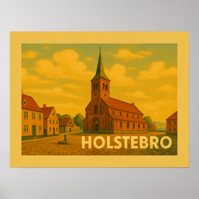 Poster Holstebro Denmark Giacometti (Frente)