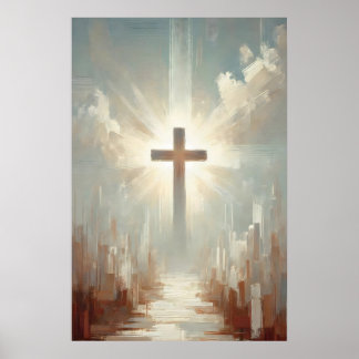 Poster Holy Cross Day Watercolor Christian Bible Art