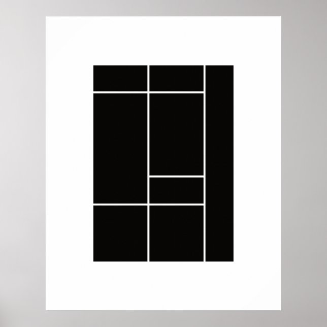 Poster Homage to Mondrian 1.3 (Frente)