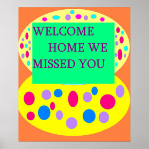 Poster home bem-vindo como um cumprimento do