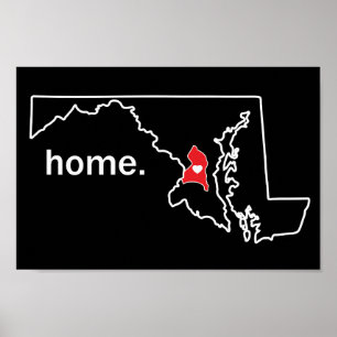 Poster Home do condado de Maryland - Co. do