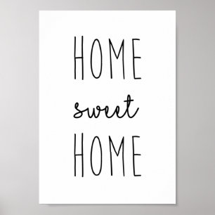 Poster Home doce Home do impressão