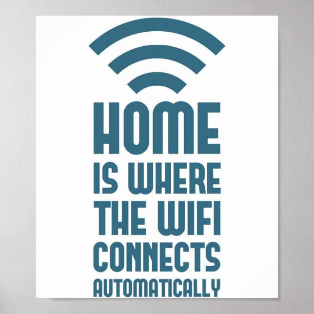 Poster Home é onde a WIFI se conecta automaticamente (Frente)