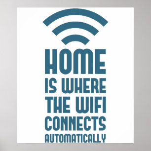 Poster Home é onde a WIFI se conecta automaticamente