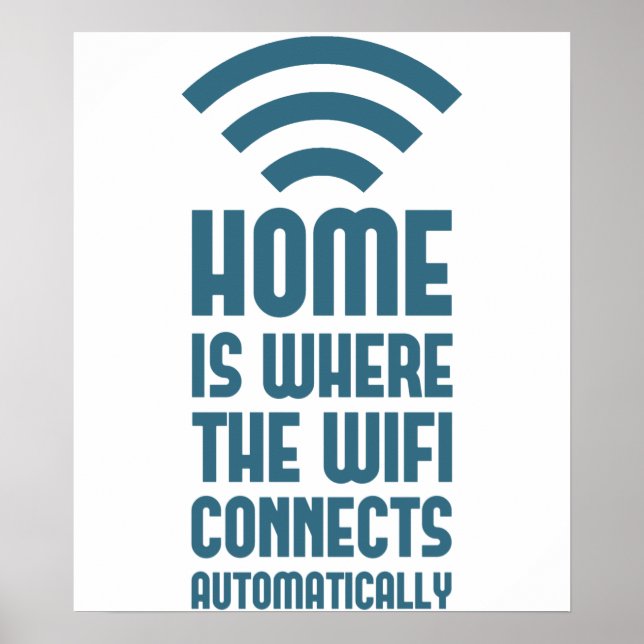 Poster Home é onde a WIFI se conecta automaticamente (Frente)