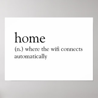 Poster Home: Onde o wifi se conecta automaticamente