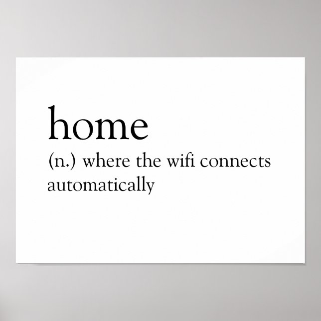 Poster Home: Onde o wifi se conecta automaticamente (Frente)