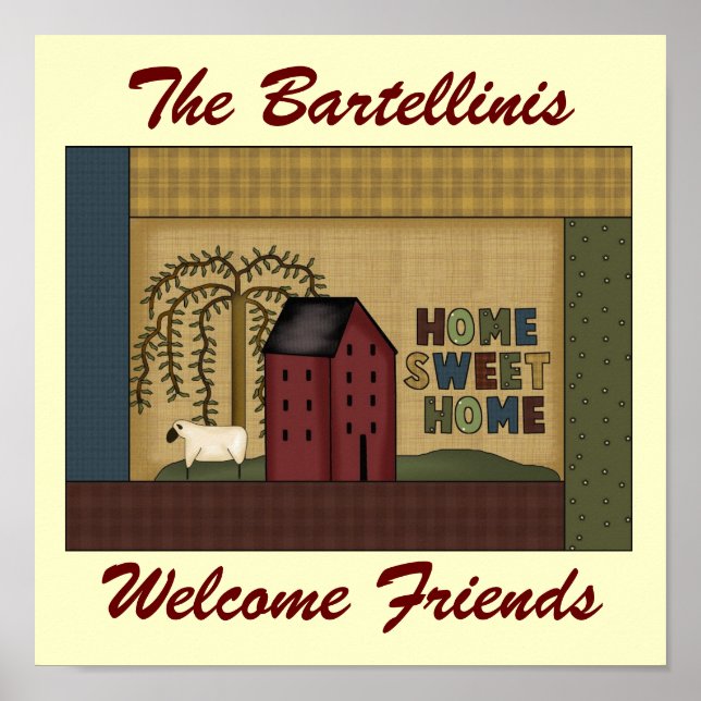 Pôster Home Sweet Home (Frente)