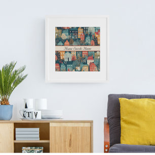 Poster Home Sweet Home personalizável