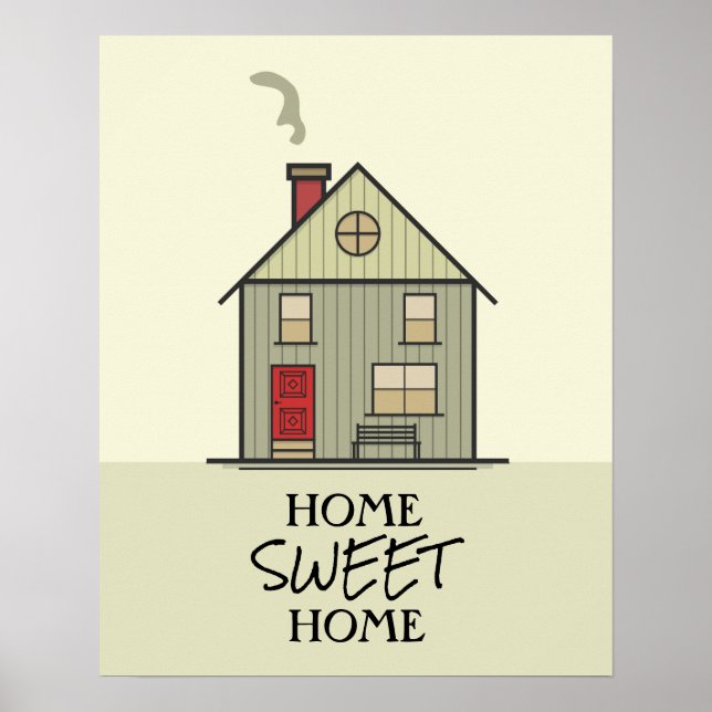 Poster Home Sweet Home Quote Casa Bonita (Frente)