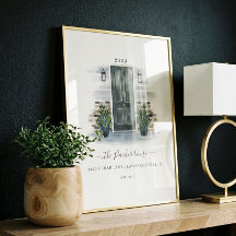 Home Sweet Home Watercolor Cinza Doce Doce ou Bric