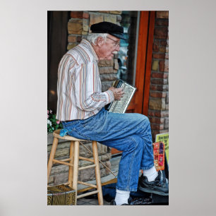 Pôster Homem Acordião