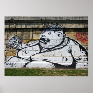 Pôster Homem Branco Gordo