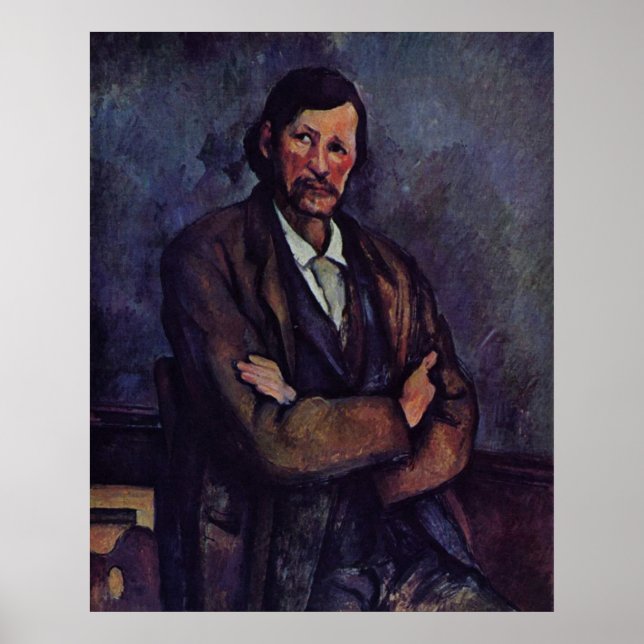 Poster Homem com armas cruzadas - Paul Cezanne - c1866 (Frente)