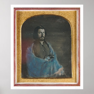 Pôster Homem com casaco azul e revólver (40455)