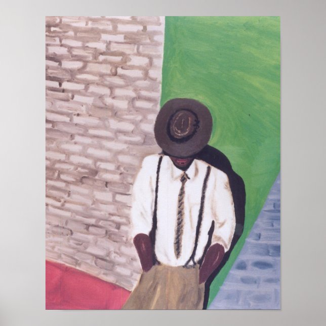 Pôster Homem Contra a Parede (Frente)