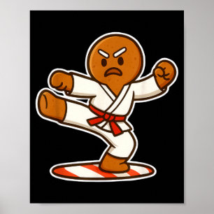 Poster Homem de Biscoito de Gengibre Artista Marcial Nata