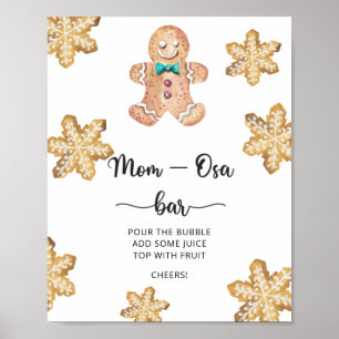 Poster Homem de biscoito de gengibre \ Barra Mom-osa