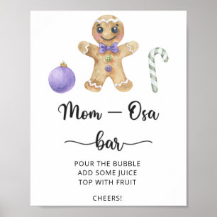 Poster Homem de biscoito de gengibre \ Barra Mom-osa