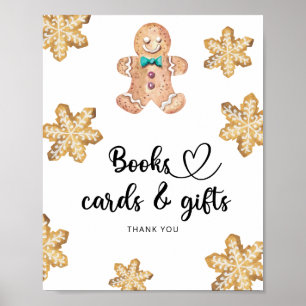 Poster Homem de biscoito de gengibre - livros cartões e p