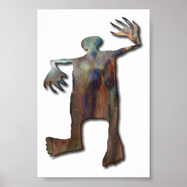 Poster Homem de dança - cobre (Frente)