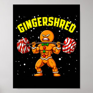 Poster Homem de gengibre engraçado Gingershred Academia m