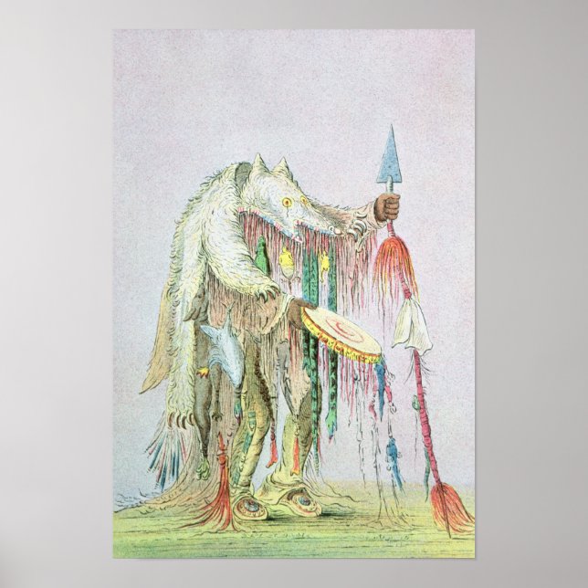 Poster Homem de Medicina Pé Negra (Frente)