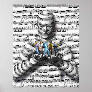 Poster Homem de Música