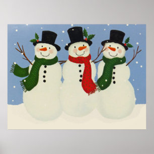 Poster Homem de neve