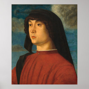Poster Homem de Vermelho - Giovanni Bellini Cartaz de Art