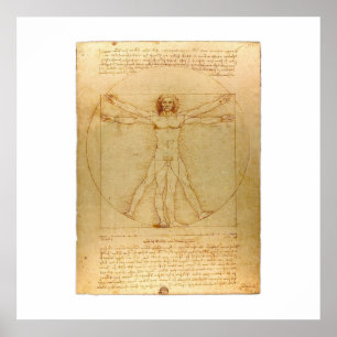 Poster Homem de Vitruvian