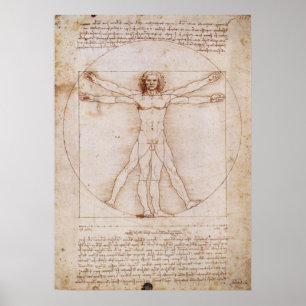 Pôster Homem de Vitruvian