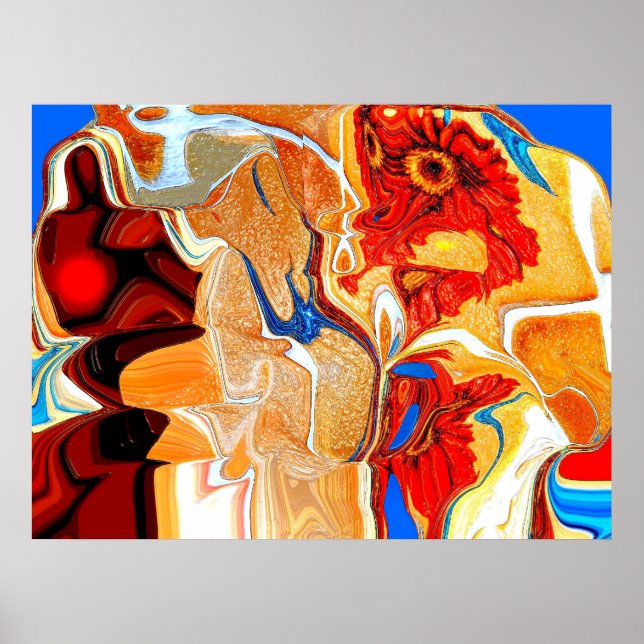 Pôster Homem e aquecimento global (Frente)