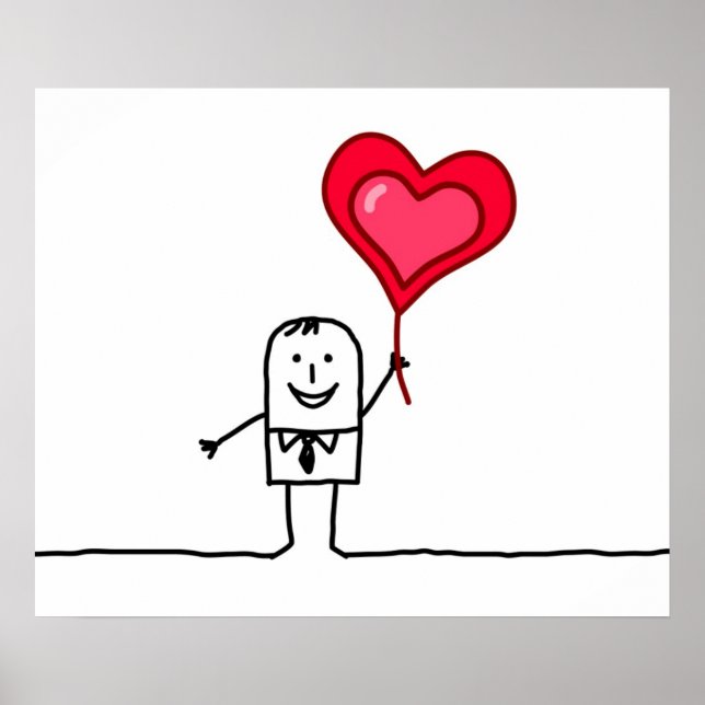 Poster Homem e Coração (Frente)