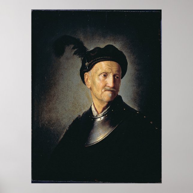 Poster Homem em Armor - Rembrandt - c1632 (Frente)
