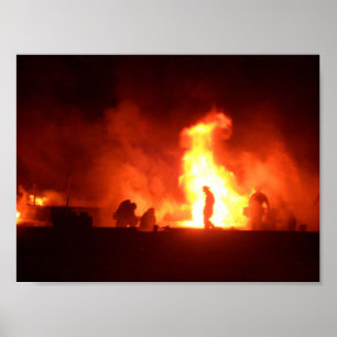 Poster homem em chamas