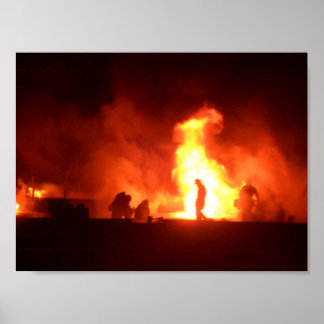 Poster homem em chamas