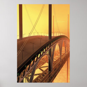 Poster Homem em uma ponte