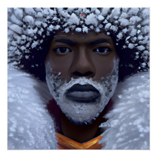 Pôster Homem frio Rei Negro Melanin Bruh Irmão