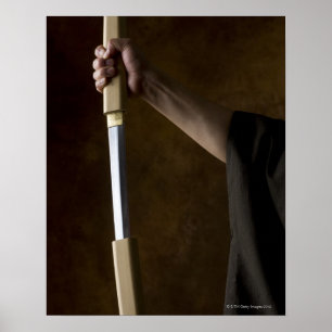 Poster Homem japonês que guardara a espada 2