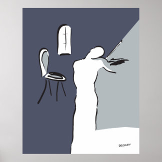 Poster Homem Jogando Violino.