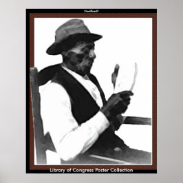 Pôster Homem lendo uma história