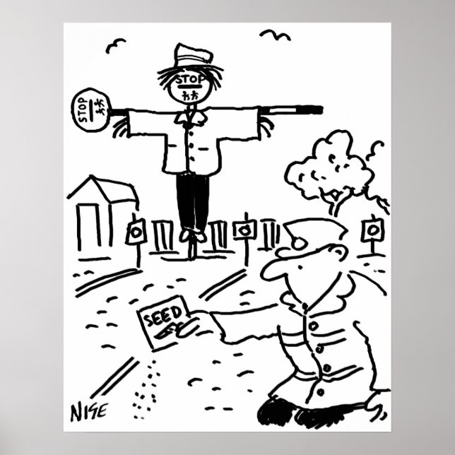 Pôster Homem-Lupa-Lupa Usa Lollipops para fazer espantalh (Frente)