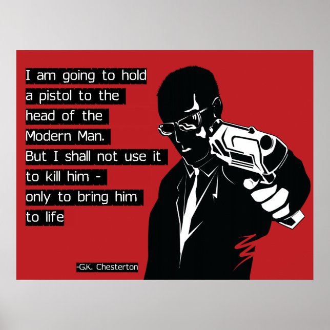 Poster Homem Moderno de Chesterton (Frente)