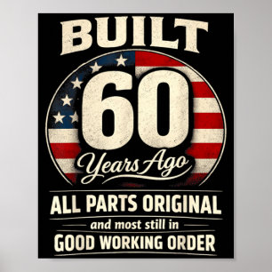 Poster Homem Mulher de 60 Anos de Idade Construído há 60 