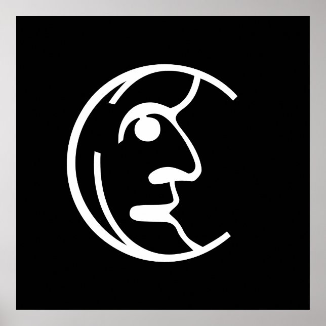 Poster Homem na Lua (Frente)