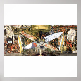 Poster Homem nas estradas cruzadas