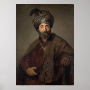 Poster Homem no traje oriental, c.1635 (óleo em canvas)