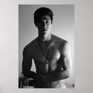 Poster Homem novo bonito